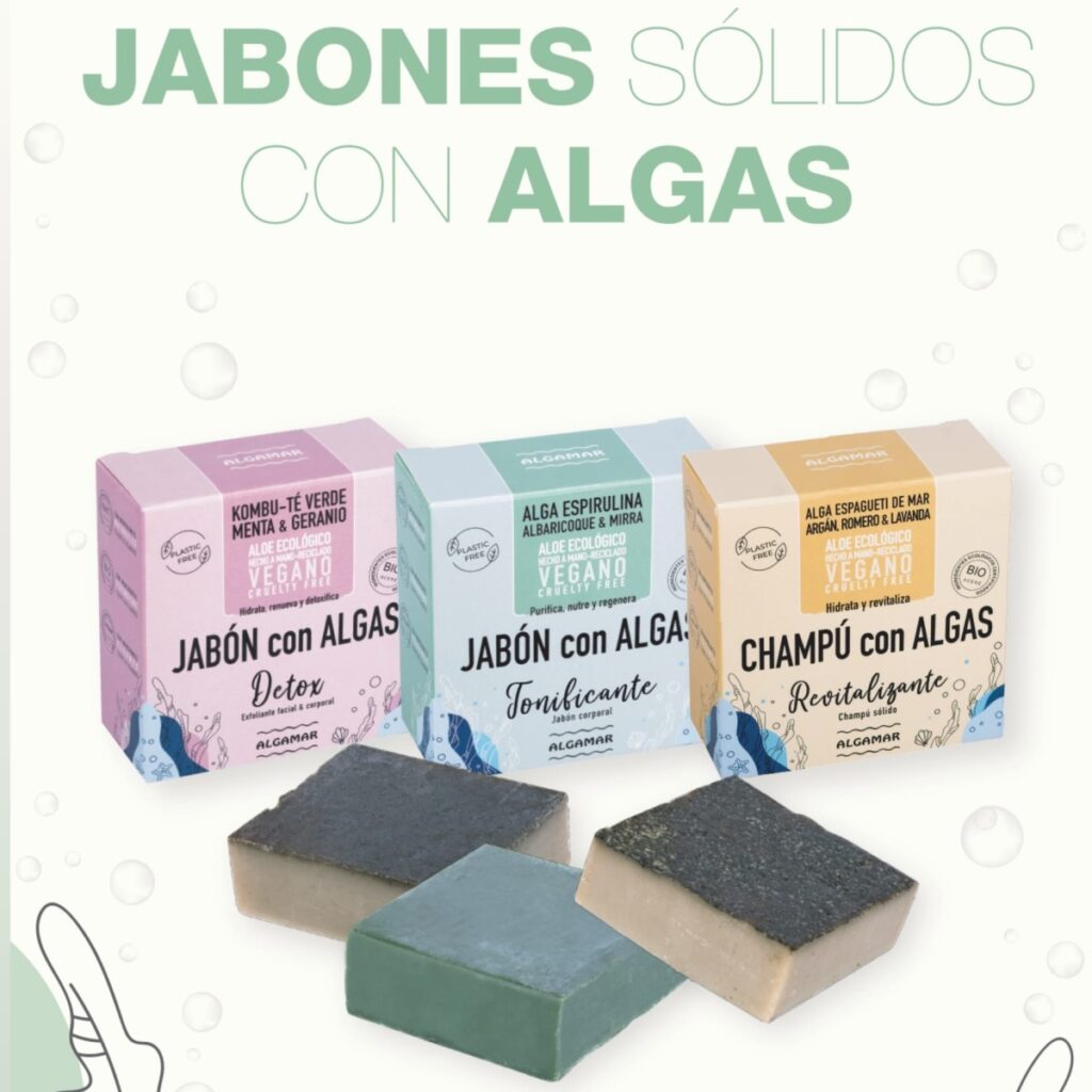 jabones con algas